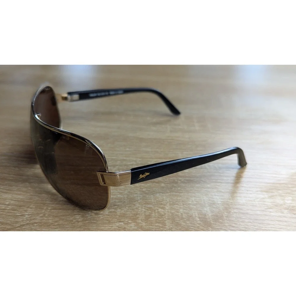 Maui Jim Maka MJ 513 16 Gold Wrap Frame & HCL Bronze Polarized Sunglasses